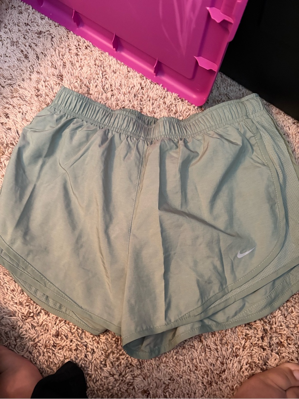 Nike Women's Mint Green Athletic Shorts